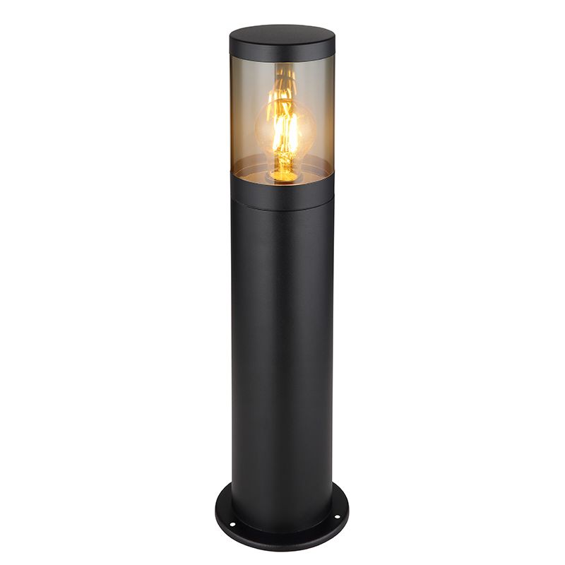 Candeeiro para exterior preto de aço inoxidável, Lambert, IP44 Candeeiro para exterior preto de aço inoxidável, Lambert, IP44