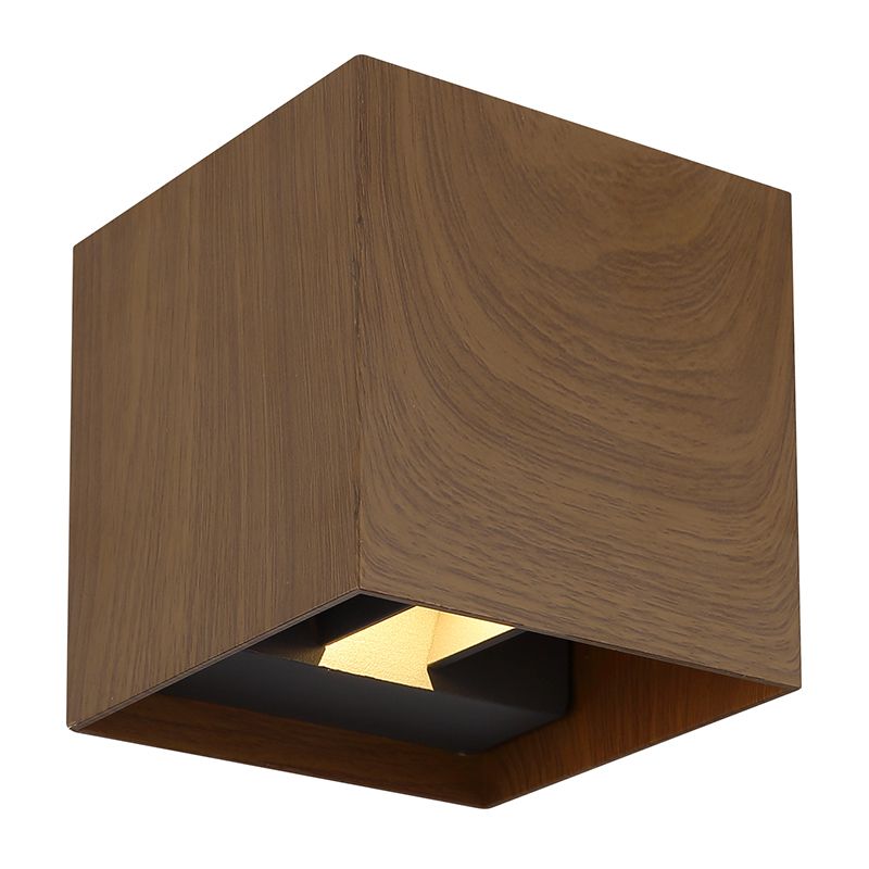Candeeiro up down castanho de alumínio, Nargis, 3W, LED 3000K, IP54