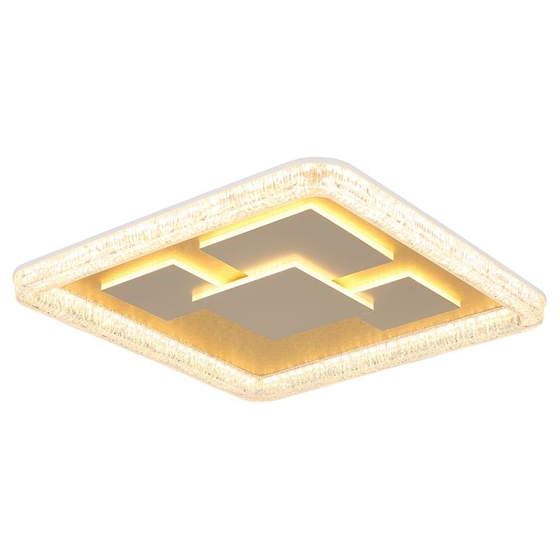 Plafon dourado de acrílico, Lynsey, 40W, LED 3000K