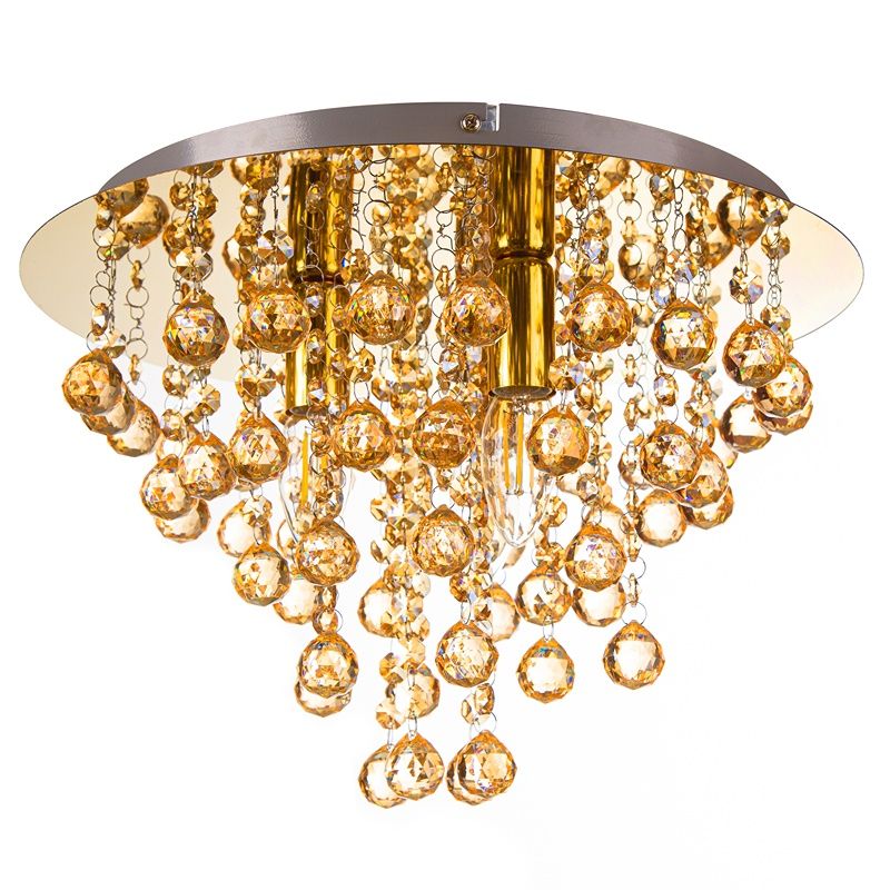 Candeeiro de teto dourado de metal, Luus Candeeiro de teto dourado de metal, Luus