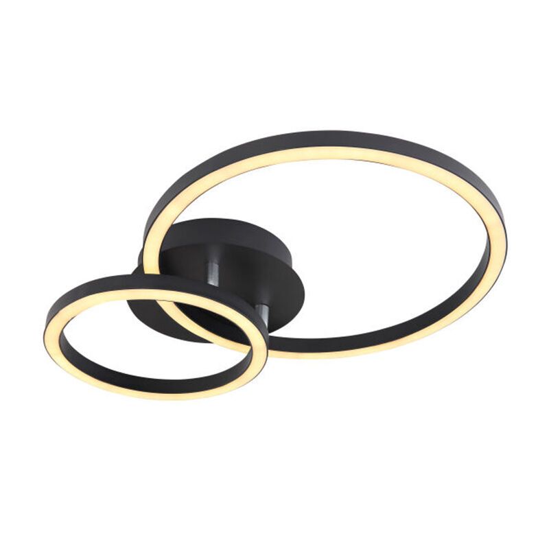 Plafon preto de metal, Palica, 18W, LED 3000K Plafon preto de metal, Palica, 18W, LED 3000K