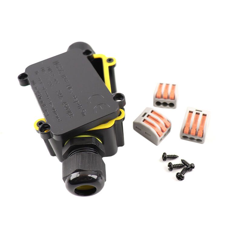 Conector de cabo bidirecional à prova d'água, com plugue Wago interno, IP68