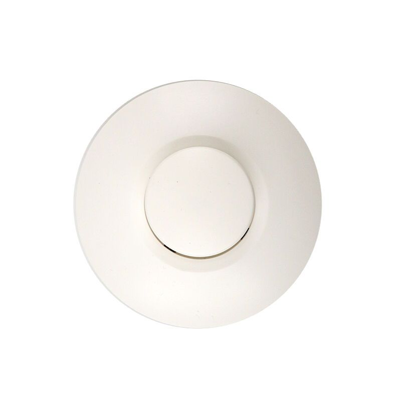 Piso com dimmer Art, poliéster, branco, botão giratório Piso com dimmer Art, poliéster, branco, botão giratório