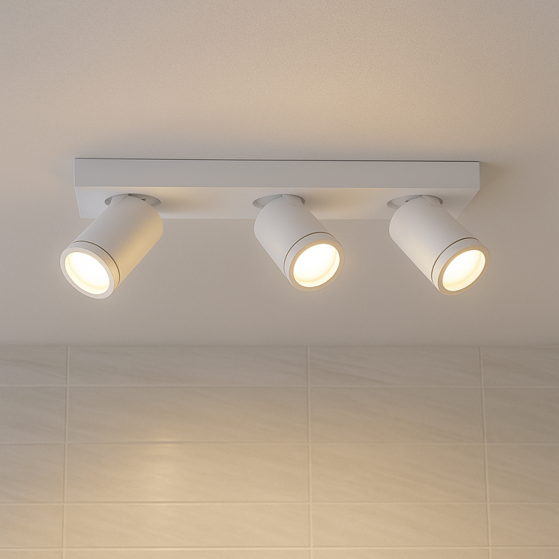Foco de teto branco moderno, Kenan, IP44