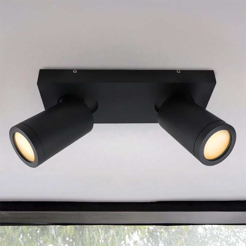 Foco de teto preto moderno, Kenan, IP44