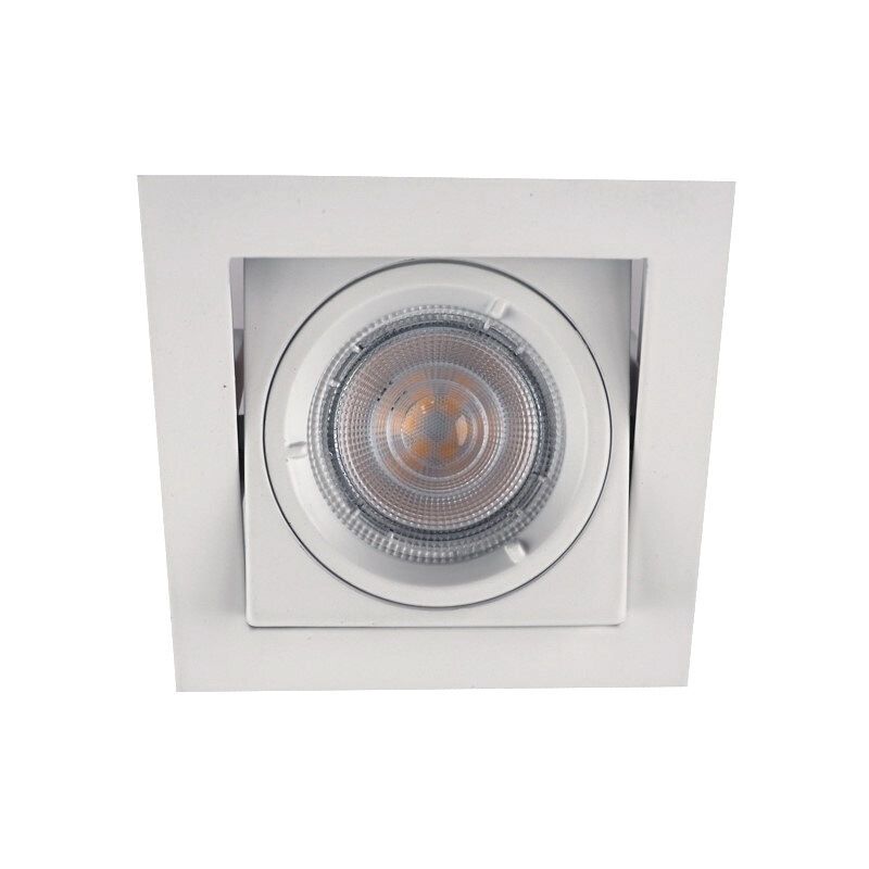 Foco de encastrar de metal branco, Filo