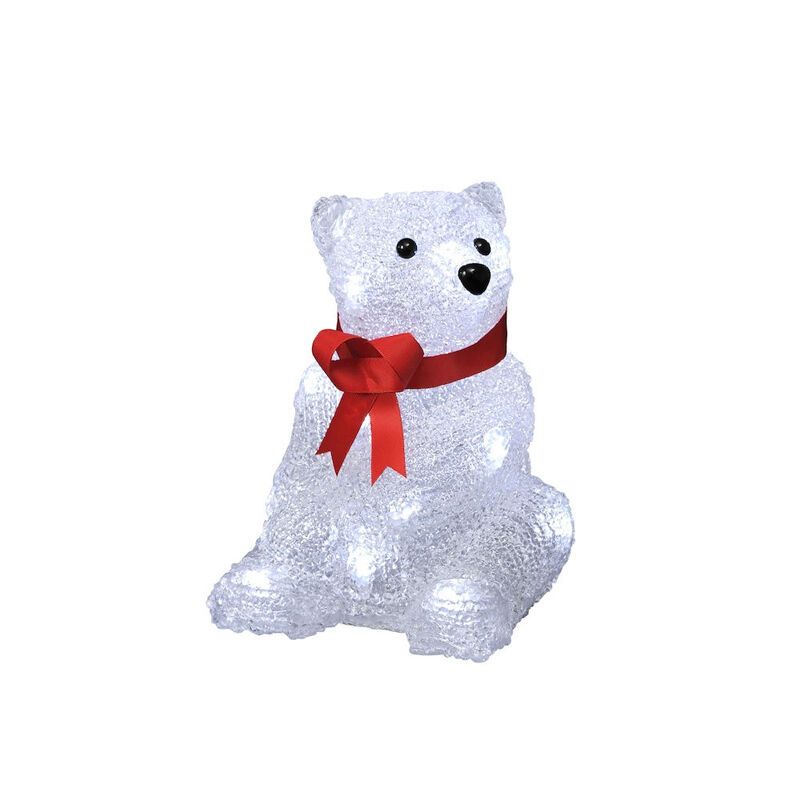 Figura natalina 3D Ijsbeer, Acrílico, Transparente, LED integrado de 3W 4000K (Branco) Figura natalina 3D Ijsbeer, Acrílico, Transparente, LED integrado de 3W 4000K (Branco)