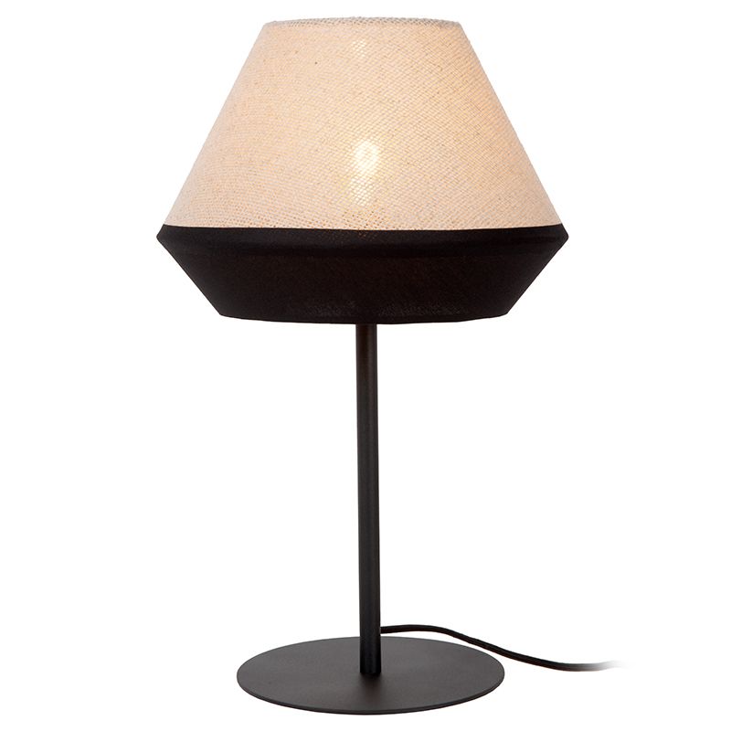 Candeeiro de mesa moderno bege, Kala, com interruptor