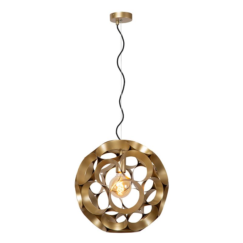 Candeeiro suspenso moderno dourado, Hannelore