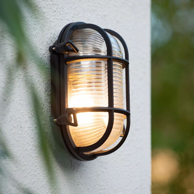 Candeeiro para exterior retrô preto, Dudley, IP65