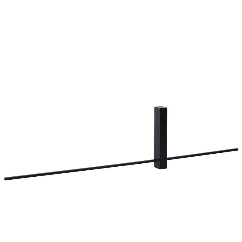 Aplique de parede moderno preto, Segin, 10W, LED 2700K