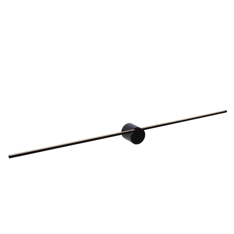 Aplique de parede moderno preto, Mizar, 10W, LED 2700K, IP44