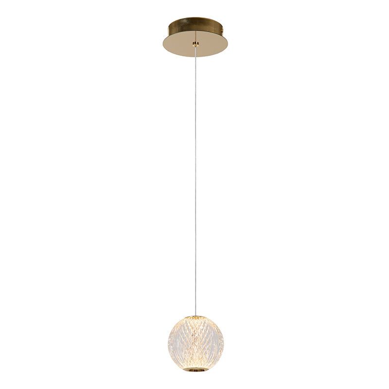 Candeeiro suspenso moderno transparente, Cintra, 5,7W, LED 2700K Candeeiro suspenso moderno transparente, Cintra, 5,7W, LED 2700K