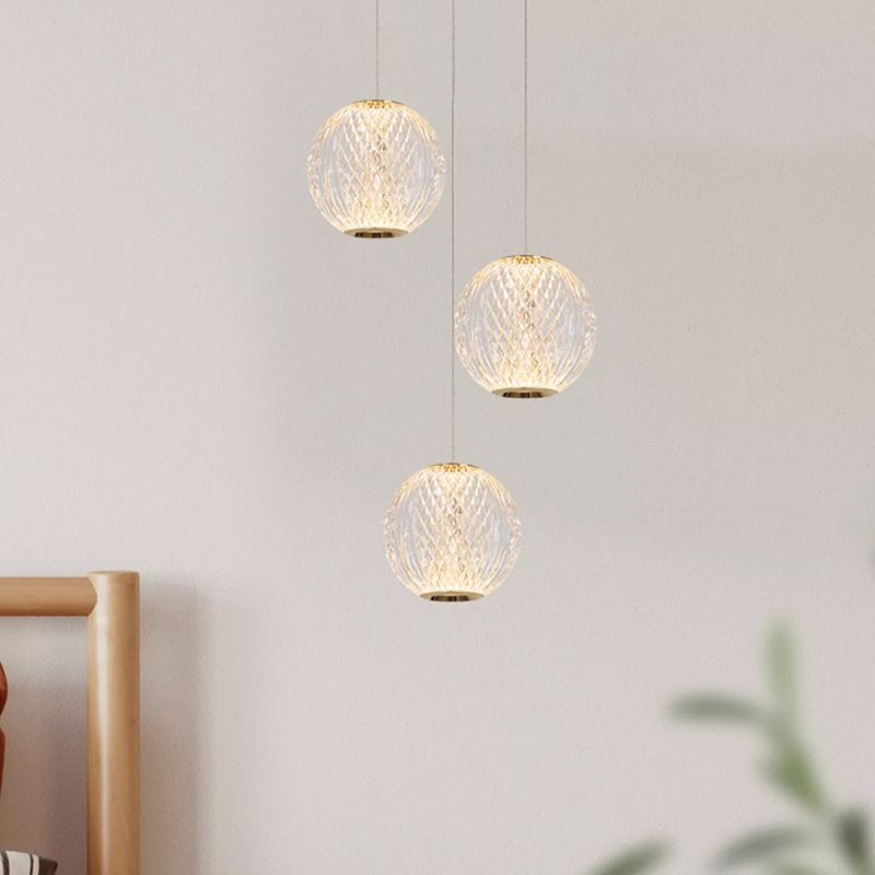 Candeeiro suspenso design dourado, Cintra, 4,7W, LED 2700K Candeeiro suspenso design dourado, Cintra, 4,7W, LED 2700K