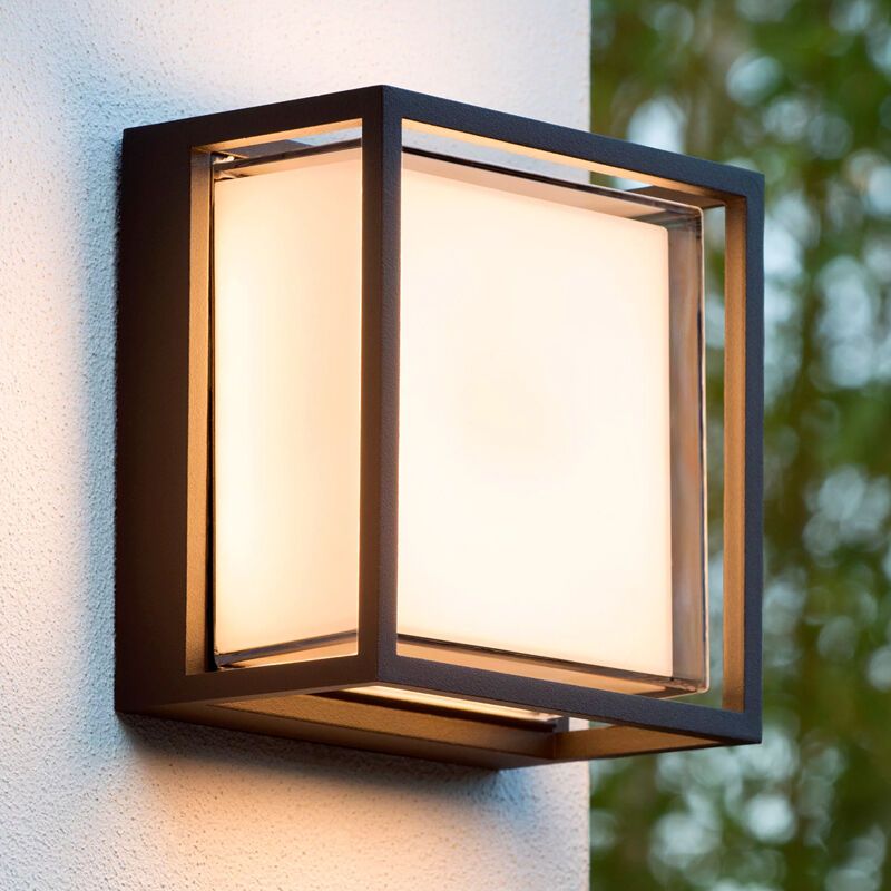 Candeeiro para exterior moderno preto, Singa, 9,6W, LED 2700K, IP54