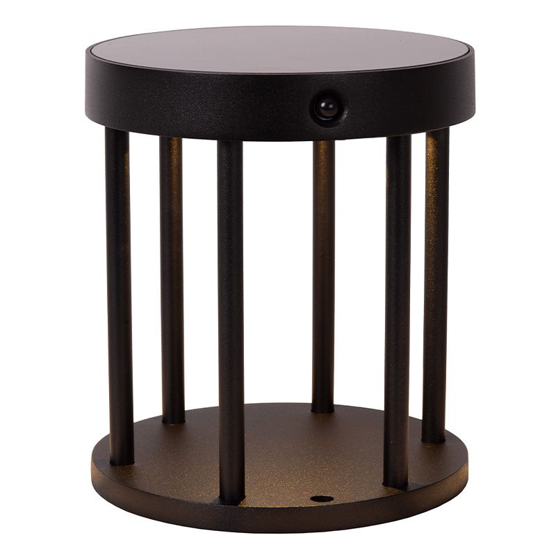 Candeeiro de mesa exterior solar moderno preto, Jackson, 2W, LED 2700K, IP54