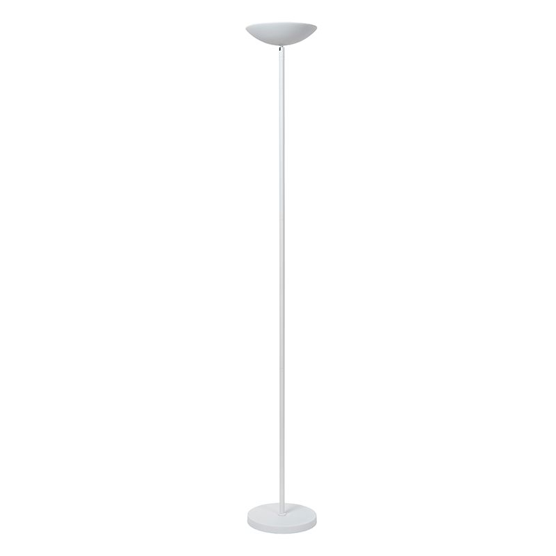 Candeeiro de leitura de pé moderno branco, Zenith, 20W, LED 3000K, com dimmer tátil