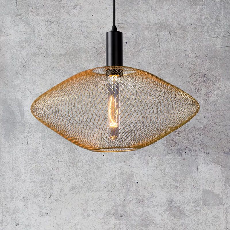 Candeeiro suspenso moderno dourado, Mesh