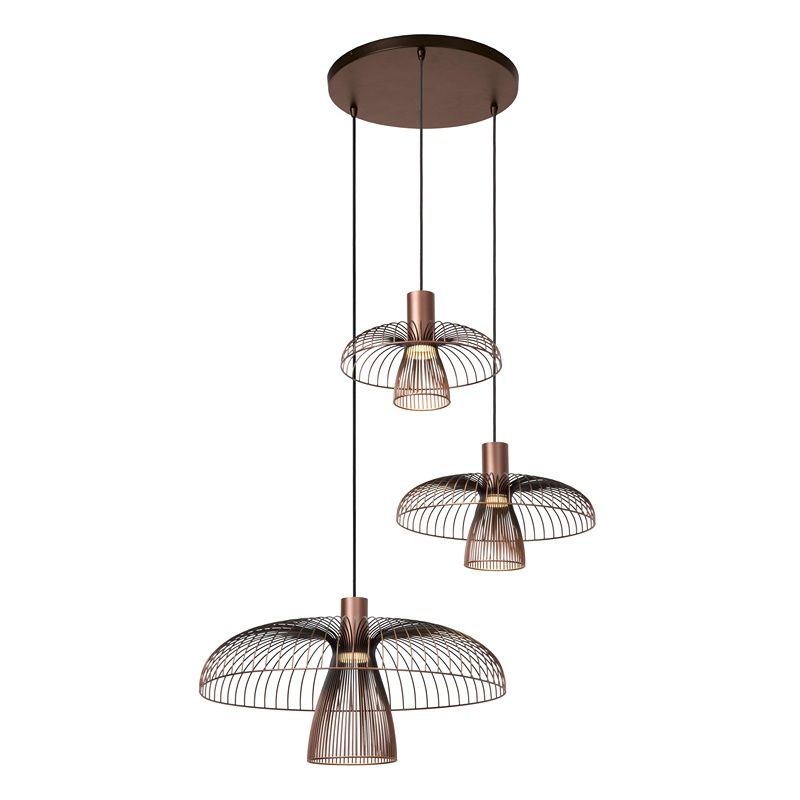 Candeeiro suspenso moderno bronze, Nigella