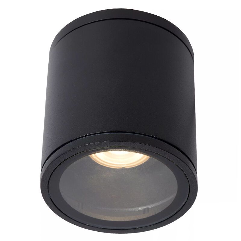 Foco de teto moderno preto, Aven, IP65
