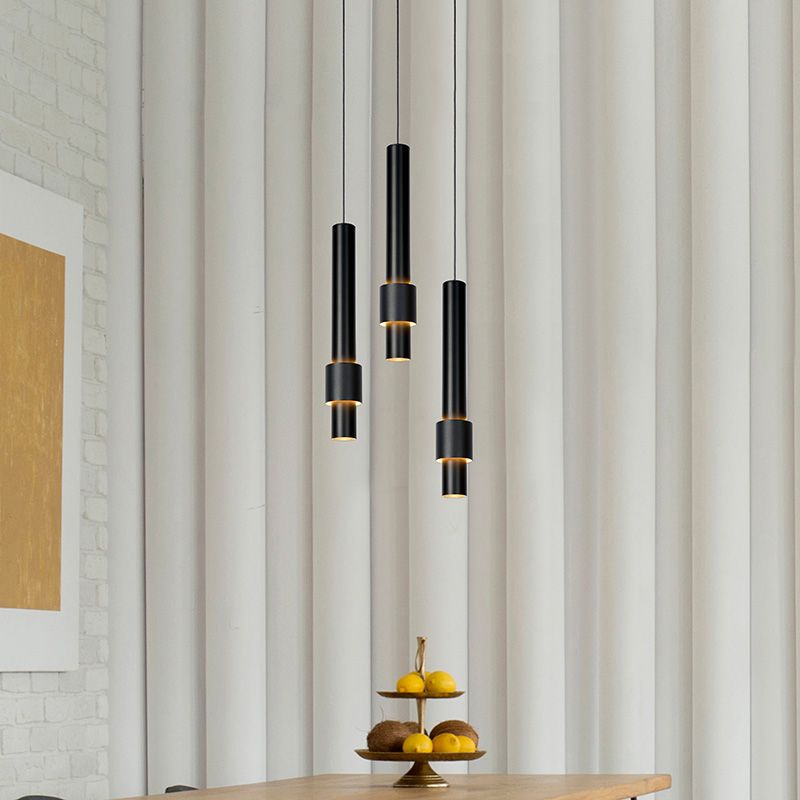 Candeeiro suspenso moderno preto, Margary, 4W, LED 2700K
