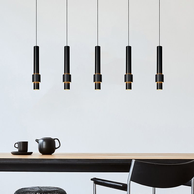 Candeeiro suspenso moderno preto, Margary, 4,2W, LED 2700K Candeeiro suspenso moderno preto, Margary, 4,2W, LED 2700K