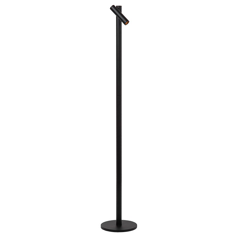 Candeeiro de pé recarregável moderno preto, Antrim, 2,2W, LED 2700K, IP54, com dimmer tátil