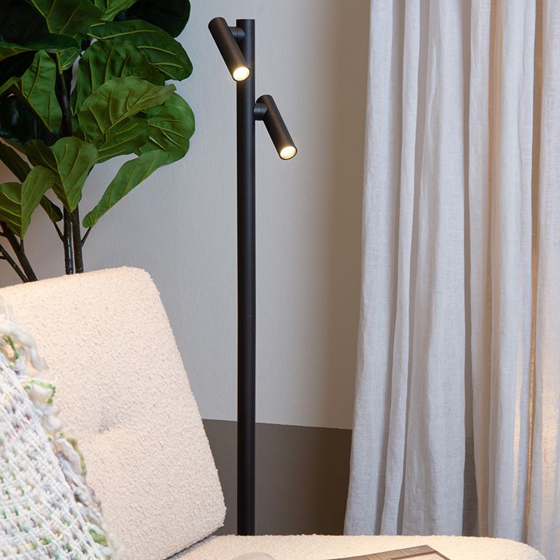 Candeeiro de pé recarregável moderno preto, Antrim, 2,2W, LED 2700K, IP54, com dimmer tátil Candeeiro de pé recarregável moderno preto, Antrim, 2,2W, LED 2700K, IP54, com dimmer tátil