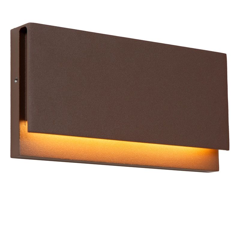 Candeeiro para exterior moderno cor de ferrugem, Lomar, 10W, LED 2700K, IP54