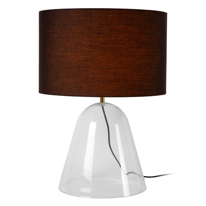 Candeeiro de mesa moderno preto, Campana, com interruptor