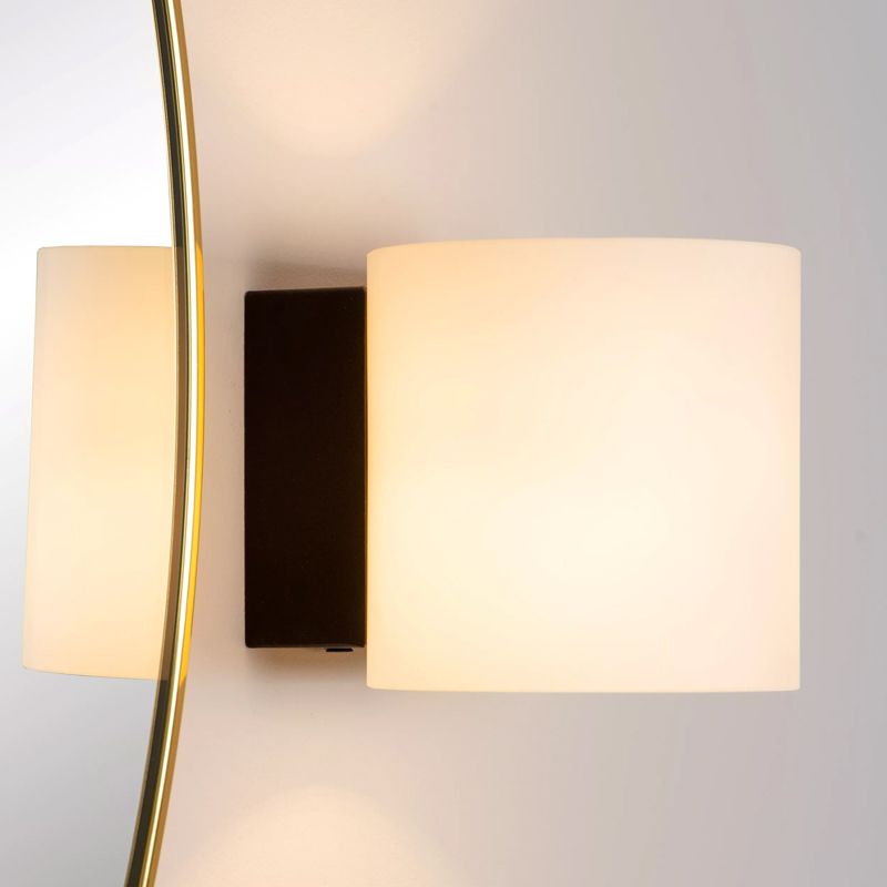 Aplique de parede moderno preto, Jelte, IP44