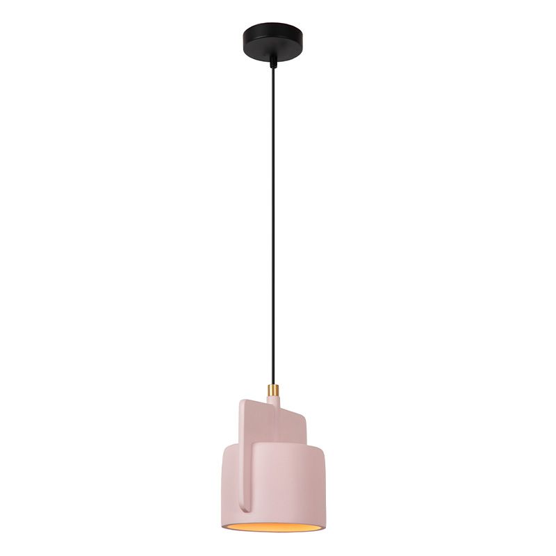 Candeeiro suspenso de betão rosa, Ninja