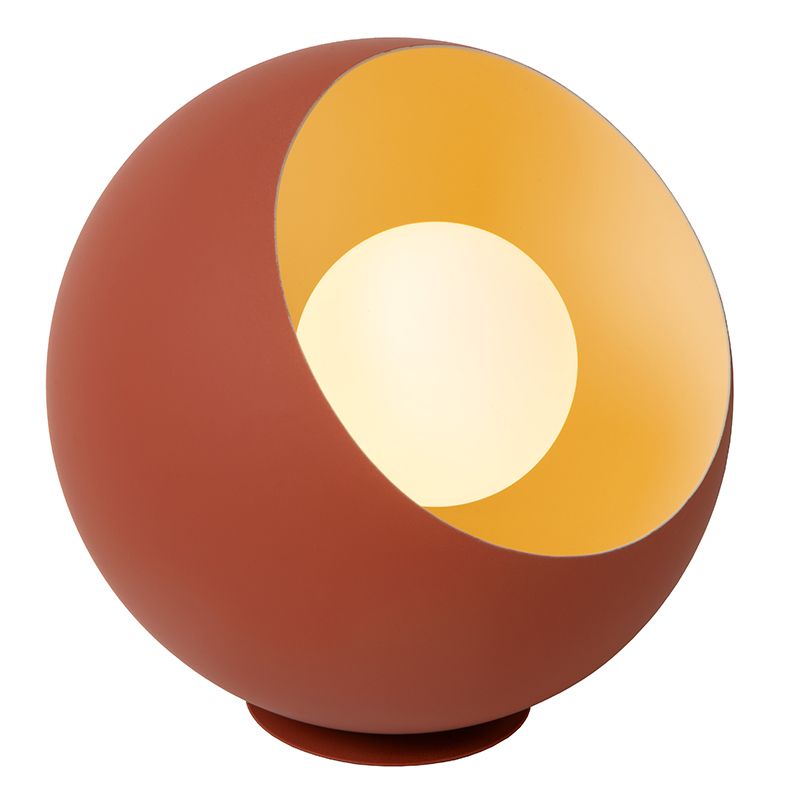 Candeeiro de mesa moderno laranja, Doredos, com interruptor