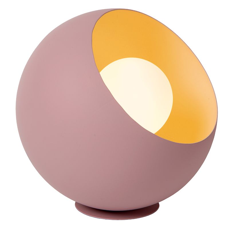 Candeeiro de mesa moderno rosa, Doredos, com interruptor