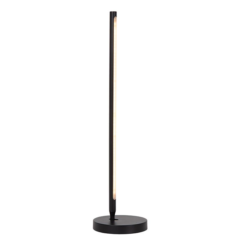 Candeeiro de mesa moderno preto, Finan, 9W, LED 2700K, com dimmer tátil Candeeiro de mesa moderno preto, Finan, 9W, LED 2700K, com dimmer tátil