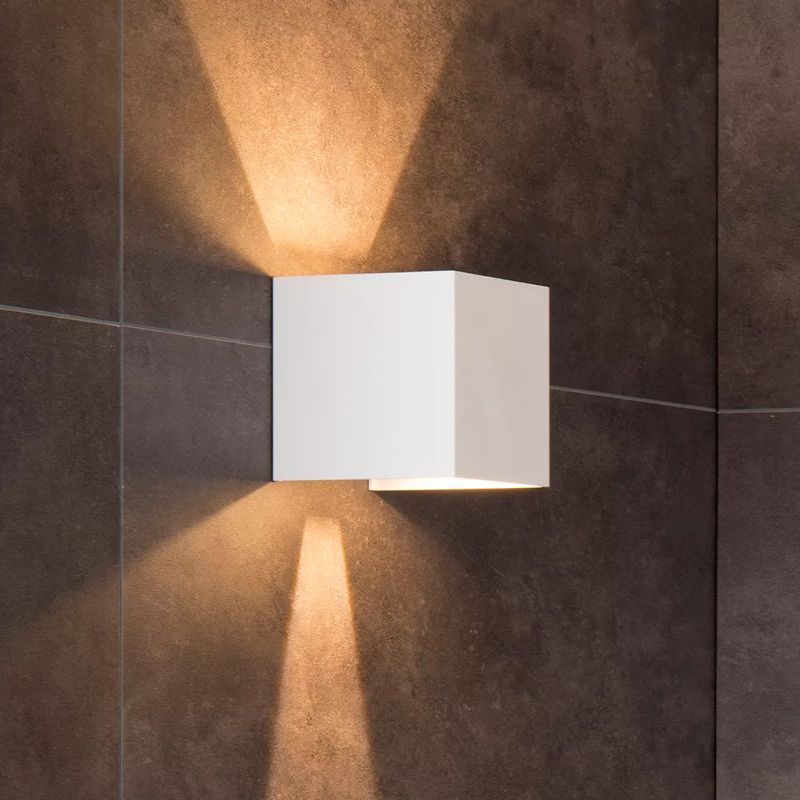 Candeeiro up down moderno branco, Axi, 6W, LED 2700K, IP54 Candeeiro up down moderno branco, Axi, 6W, LED 2700K, IP54