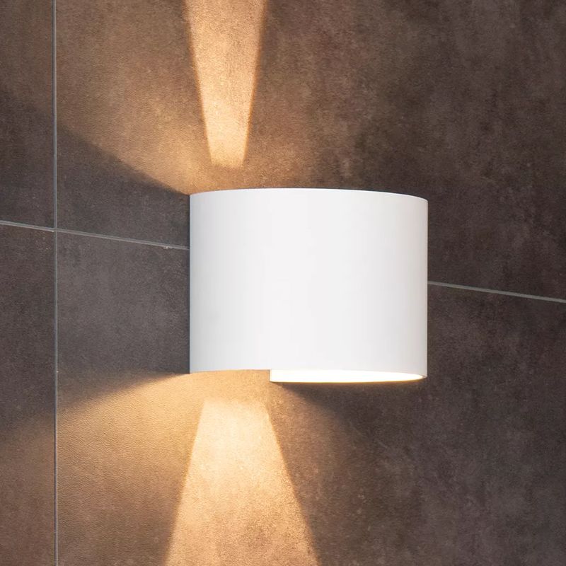 Candeeiro up down moderno branco, Axi, 6W, LED 2700K, IP54