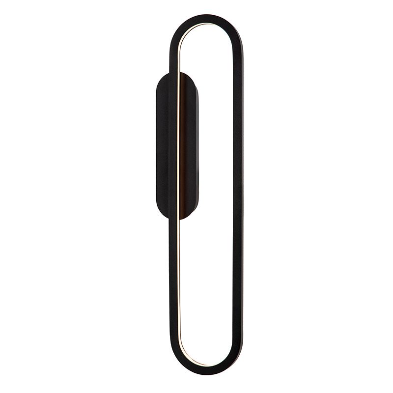 Aplique de parede moderno preto, Thelma, 22W, LED dim to warm
