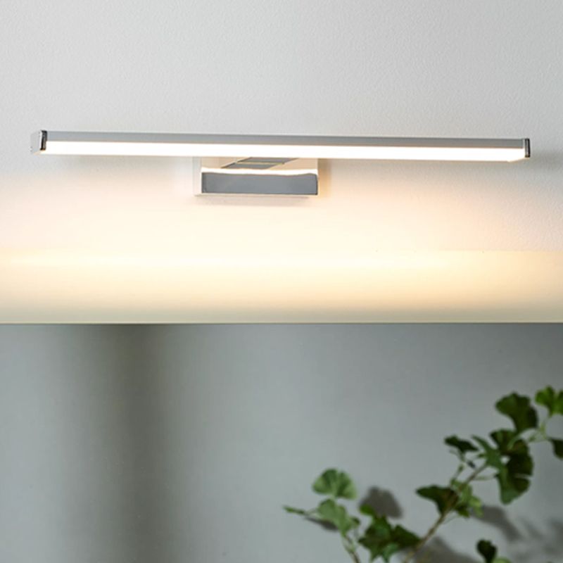 Aplique de parede moderno cromo, Onno, 8W, LED 3000K, IP44 Aplique de parede moderno cromo, Onno, 8W, LED 3000K, IP44