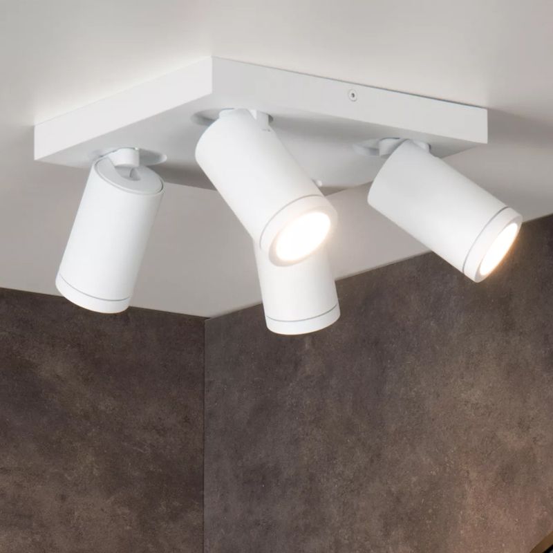 Foco de teto moderno branco, Taylor, IP44 Foco de teto moderno branco, Taylor, IP44
