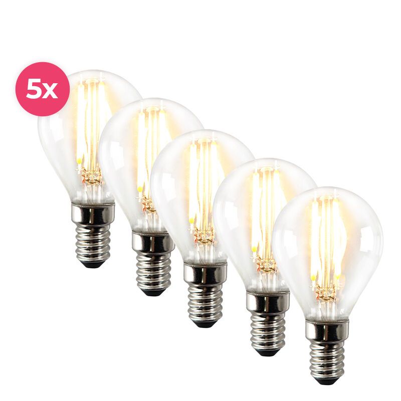 Lâmpada de filamento LED E14 dimerizável Sorna, 3,5 W, branco quente Lâmpada de filamento LED E14 dimerizável Sorna, 3,5 W, branco quente