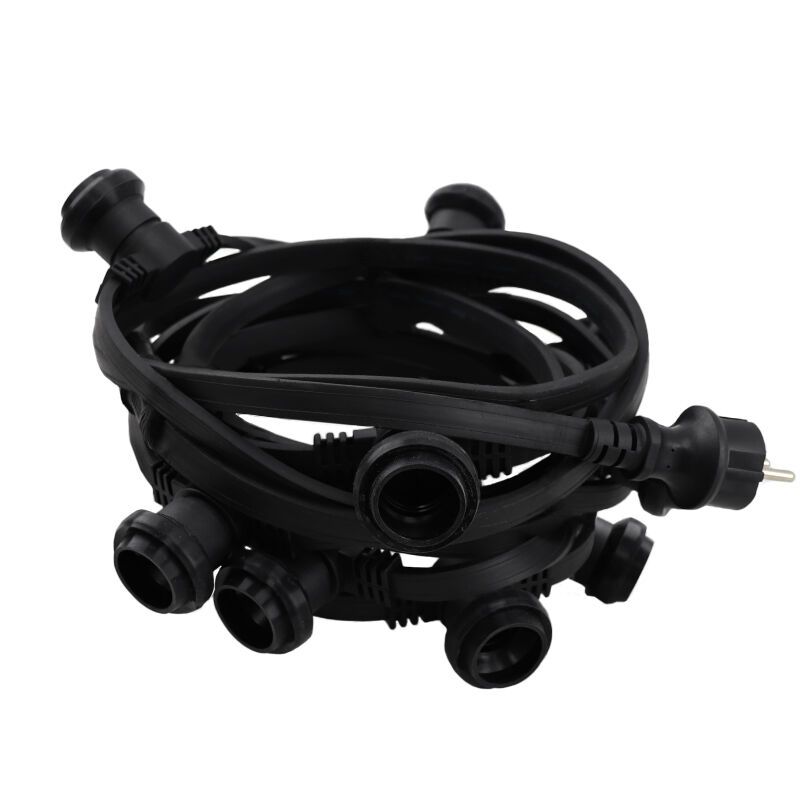 Cordão de luzes de 25m, 25 suportes para lâmpadas