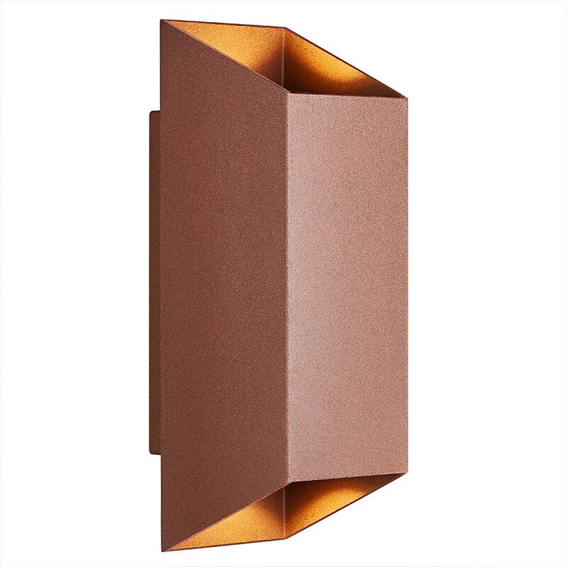 Candeeiro para exterior moderno cor de ferrugem, Nico, IP54