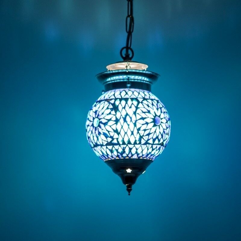 Candeeiro suspenso azul oriental, Nisrin