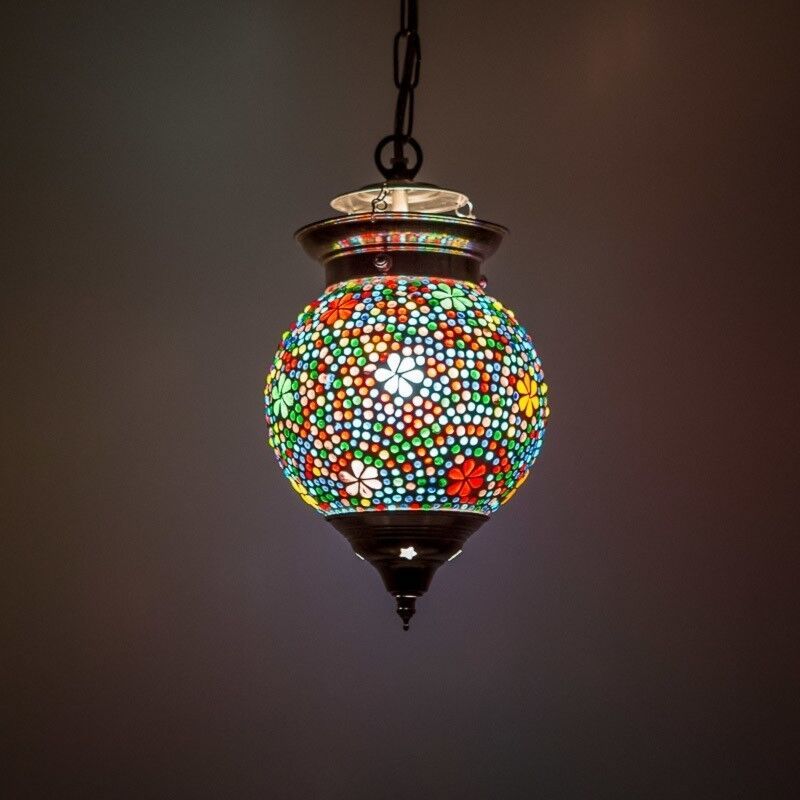 Candeeiro suspenso multicolorido oriental, Nisrin Candeeiro suspenso multicolorido oriental, Nisrin