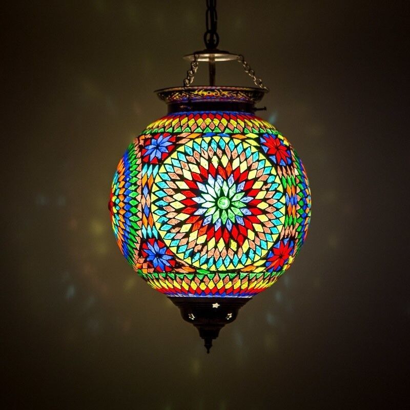 Candeeiro suspenso multicolorido oriental, Aziza