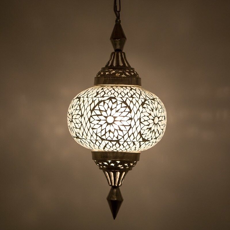 Candeeiro suspenso transparente oriental, Aicha