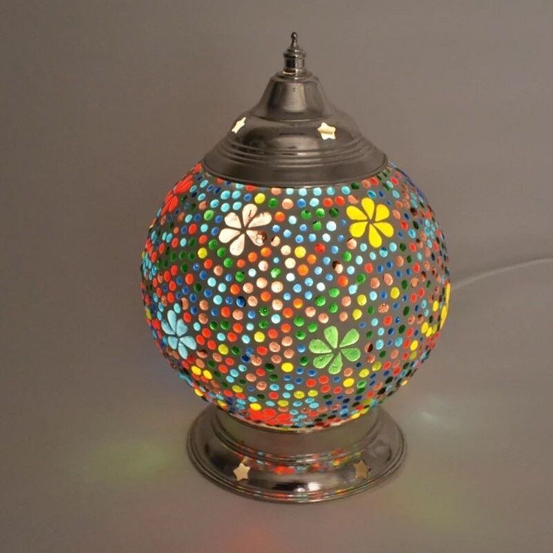 Candeeiro de mesa multicolorido oriental, Sabri
