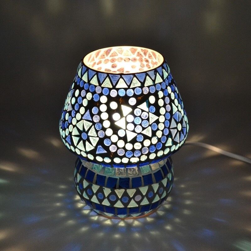 Candeeiro de mesa azul oriental, Rachel
