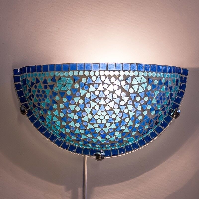 Aplique de parede azul oriental, Haja